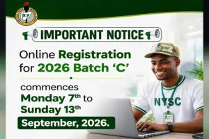 NYSC 2026 Batch C Registration: How To Register Successfully